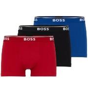 BOSS Kalsonger 3P Cotton Stretch Trunks Svart/Blå bomull X-Large Herr