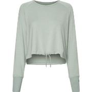 Calvin Klein Sport Seamless LS Cowl Back Top Blå modal Medium Dam