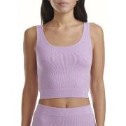 Adidas Sport 3D Rib Cropped Top Ljuslila X-Large Dam