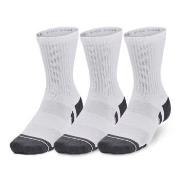 Under Armour Strumpor 3P Performance Cotton Mid Socks Vit Large