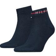 Tommy Hilfiger Strumpor 2P Men Stripe Quarter Sock Marin Strl 39/42 He...