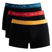 Gant Kalsonger 3P Cotton Stretch Trunks Colored Svart/Röd bomull Large...