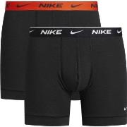 Nike Kalsonger 2P Cotton Stretch Boxer Brief Svart/Orange bomull X-Lar...