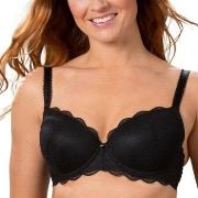 Trofe Julia Lace Padded Bra BH Svart polyamid D 90 Dam