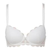 Trofe Julia Lace Padded Bra BH Vit polyamid C 70 Dam