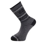 Trofe Knitted Patterned Wool Sock Strumpor Grå Strl 43/46 Dam