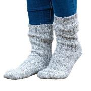 Trofe Knitted Wool Sock Strumpor Grå Strl 35/38 Dam