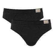 Sloggi Kalsonger 2P For Men GO Natural Brief Svart bomull Medium Herr