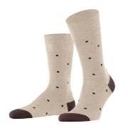 Falke Strumpor Dot Socks Beige bomull Strl 43/46 Herr