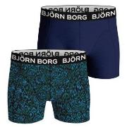 Bjorn Borg Bamboo Cotton Blend Boxer Kalsonger 2P Blå/Grön X-Large Her...
