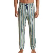 Calida Remix Sleep Weekend Pants Blå/Brun bomull Medium Herr