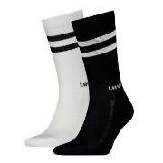 Levis Strumpor 2P Regular Cut Stripe Socks Svart/Vit Strl 43/46