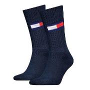 Tommy Men Uni TJ Flag Socks Strumpor 2P Marin Strl 43/46 Herr