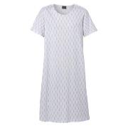 Trofe Soft Leaf Short Sleeved Nightdress Blå Mönstrad bomull Medium Da...