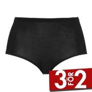 Damella Trosor High Waist Maxi Brief Svart merinoull 36 Dam