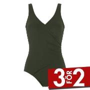 Damella Julia Chlorine Resistant Swimsuit Mörkgrön polyamid 36 Dam