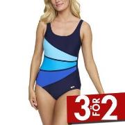 Damella Laura Chlorine Resistant Swimsuit Marin/Blå 46 Dam