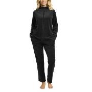 Damella Velour Plain Suit Svart X-Large Dam