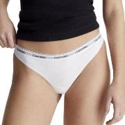 Calvin Klein Trosor 3P Modern Logo Thongs Vit bomull Small Dam