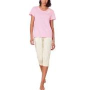 Triumph Pyjama Set X 01 Rosa/Vit bomull 44 Dam