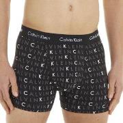 Calvin Klein Kalsonger 3P Cotton Stretch Trunks Svart Mönster bomull M...