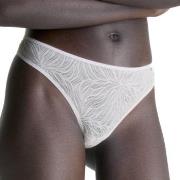 Calvin Klein Trosor Sheer Marquisette Lace Thong Vit polyamid Medium D...