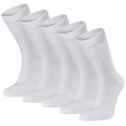 Seger Strumpor 5P Basic Cotton Socks Vit Strl 43/46
