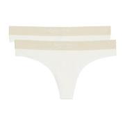 Marc O Polo Casual Thong Trosor 2P Vit bomull Medium Dam