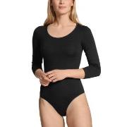 Calida Natural Comfort Bodysuit Svart bomull Small Dam