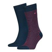 Tommy Hilfiger Strumpor 2P Men Sock Stripe Rödrandig Strl 43/46 Herr