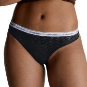 Calvin Klein Trosor Lace Thong Svart polyamid 3XL Dam