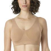 Schiesser BH Bustier Removable Pads Bra Beige polyamid Large Dam