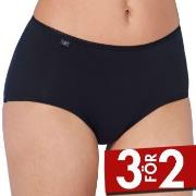 Sloggi Trosor 3P 24 7 Cotton Midi Briefs Svart bomull 50 Dam