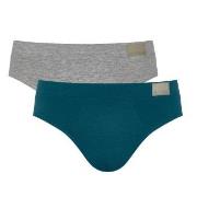 Sloggi Kalsonger 2P For Men GO Natural Brief Blå/Grå bomull Medium Her...