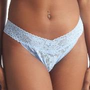 Hanky Panky Trosor 2P Daily Lace Original Rise Thong D1 Ljusblå nylon ...