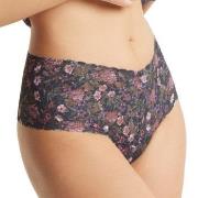 Hanky Panky Trosor 3P Signature Lace Print Retro Thong Svart blommig n...