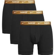 Nike Kalsonger 6P Everyday Cotton Boxer Svart/Guld bomull Large Herr