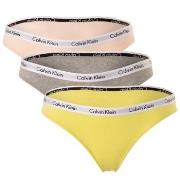 Calvin Klein Trosor 6P Carousel Bikinis Rosa/Gul bomull Small Dam