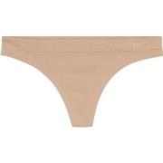 Calvin Klein Trosor 3P Fusion Flex Thong Beige polyamid Small Dam