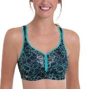 Anita BH Active Air Control DeltaPad Sports Bra Svart/Blå F 70 Dam