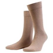 Amanda Christensen Strumpor 3P True Combed Cotton Sock Ljusbrun 39-42