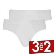 Jockey Kalsonger 2P Microfiber Air Brief Vit polyamid X-Large Herr
