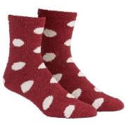 Damella Strumpor Fluffy Socks Röd/Vit polyester Strl 39/42 Dam