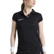 Craft Pro Control Impact Polo W Svart polyester Medium Dam