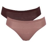 Sloggi Trosor 4P ZERO Motion Ultra High Leg Brief Brun polyester X-Lar...