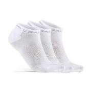 Craft Strumpor 3P Core Dry Shafless Socks Vit nylon Strl 40/42