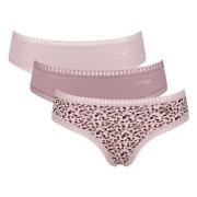 Sloggi Trosor 3P GO Crush Hipster Briefs Sand/rosa bomull Large Dam