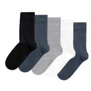 Björn Borg Strumpor 5P Essential Ankle Sock Blå/Grå Strl 36/40 Herr