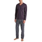 Calida Relax Streamline 5 Pyjama Plommon bomull Large Herr