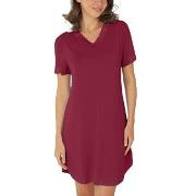 Lady Avenue Bamboo Nightdress SS Röd Bambu Large Dam